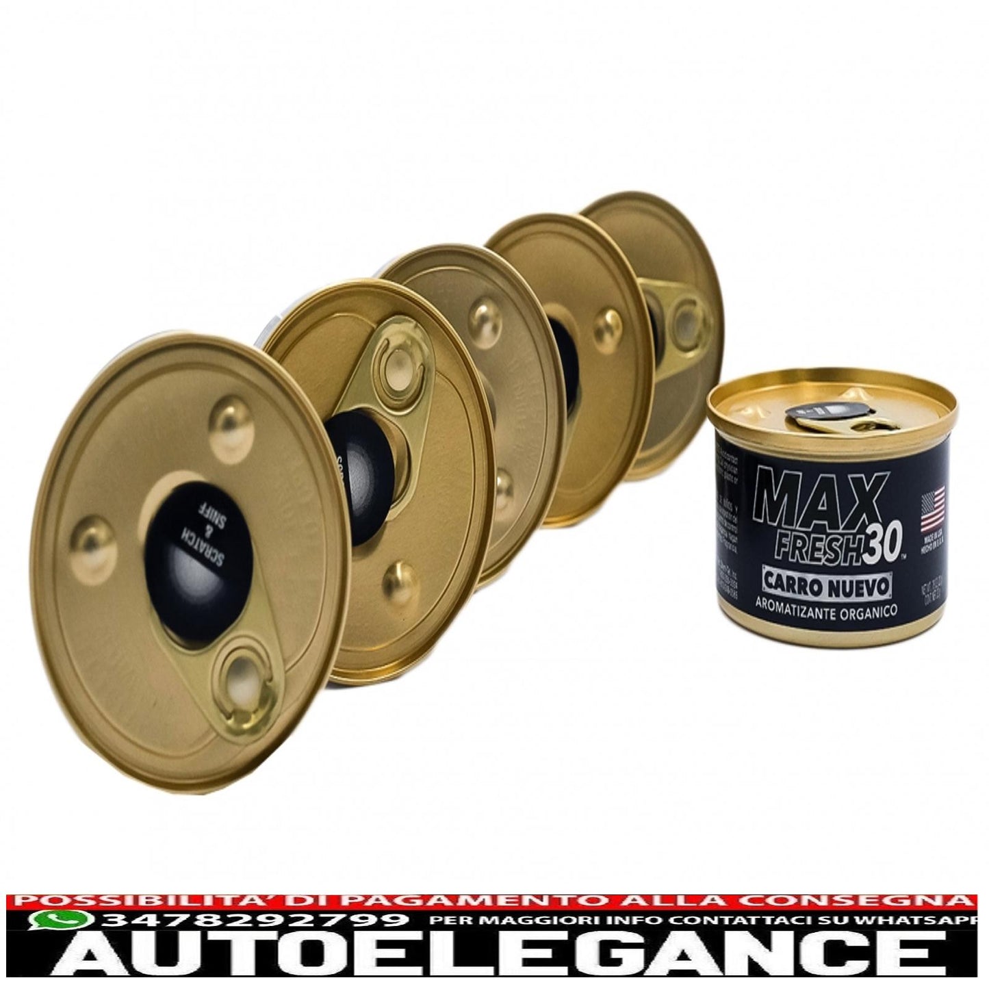 paradise air fresh organic deodorant without cap can max fresh 30 6 cans new car