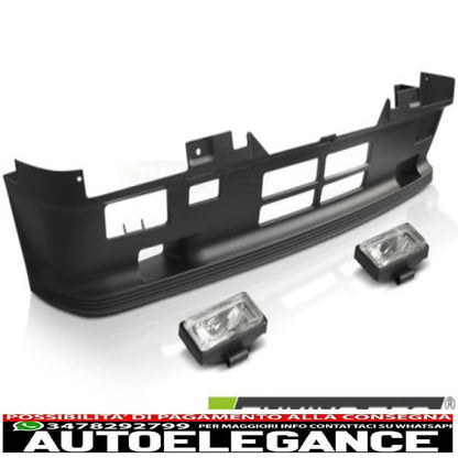 Sport Style Front Bumper + Fog Lamp For BMW E30 82-90 