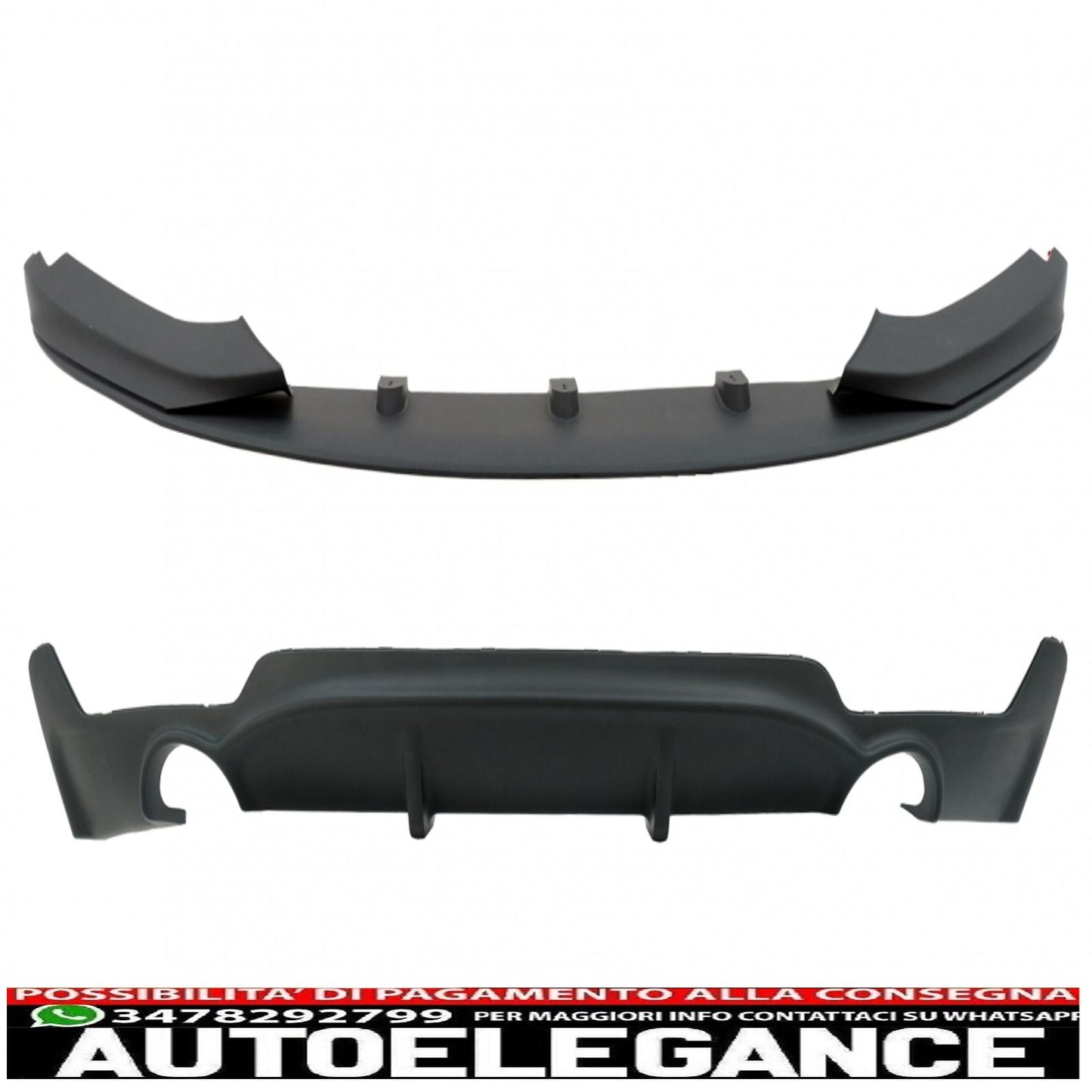 Pacchetto di conversione al diffusore d'aria dal design M con spoiler sul paraurti anteriore adatto per BMW Serie 4 F32 F33 F36 (2013-2019)