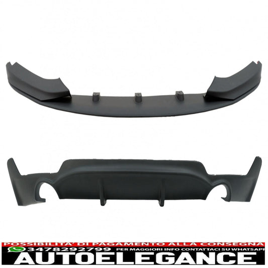 Pacchetto di conversione al diffusore d'aria dal design M con spoiler sul paraurti anteriore adatto per BMW Serie 4 F32 F33 F36 (2013-2019)