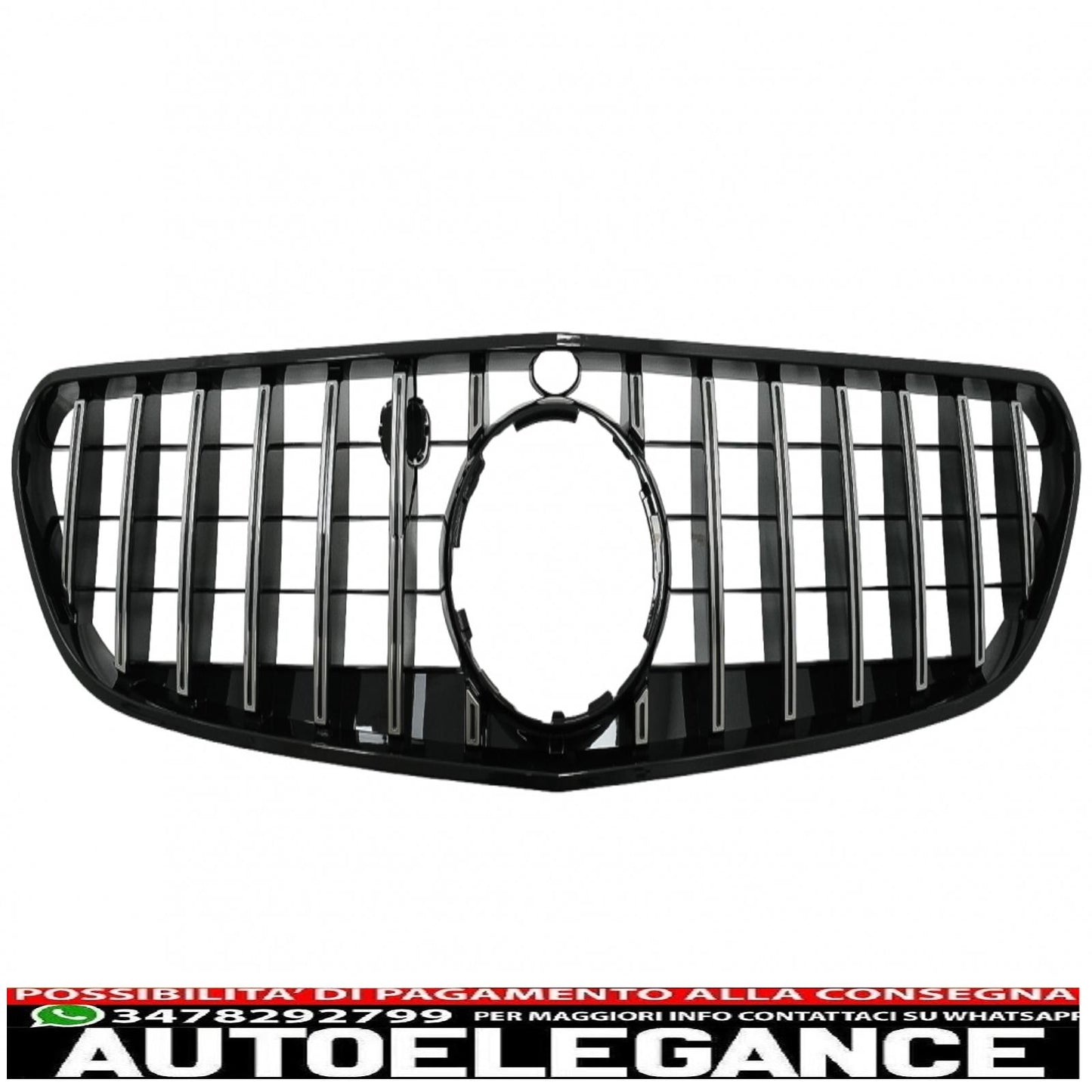 center grille suitable for mercedes s class coupe c217 facelift (2018-up) cabrio a217 facelift (2018-up) gt-r panamericana design chrome 