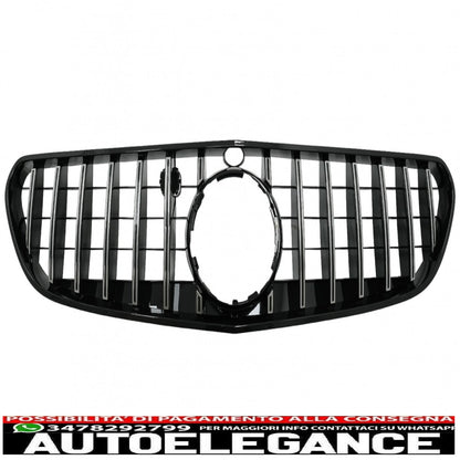 center grille suitable for mercedes s class coupe c217 facelift (2018-up) cabrio a217 facelift (2018-up) gt-r panamericana design chrome 