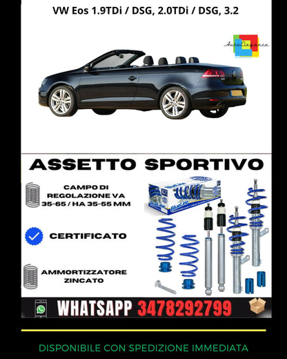 🔥Assetto sportivo adatto per VW Eos 1.9TDi / DSG, 2.0TDi / DSG, 3.2🔥