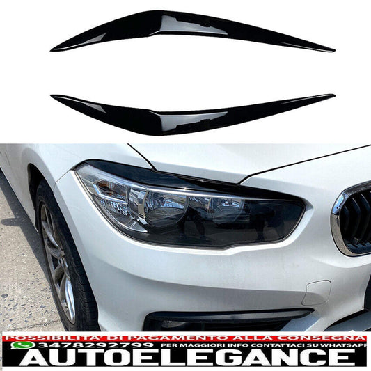 parafanghi brutto sguardo nero lucido per bmw f20 f21 lci 2015-2019-mostra il titolo originaletesto originalescheinwerferblenden böser blick schwarz glanz für bmw f20 f21 lci 2015-2019