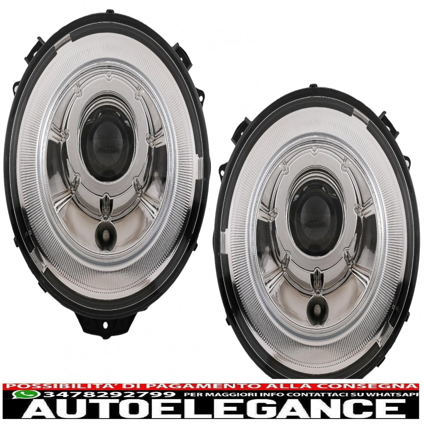 original look bi-xenon headlights suitable for mercedes g-class w463 (2005-2017) chrome 
