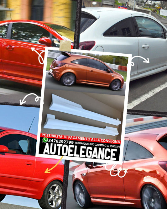 SKIRTS SUITABLE FOR OPEL CORSA D 3 DOORS OPC STYLE 