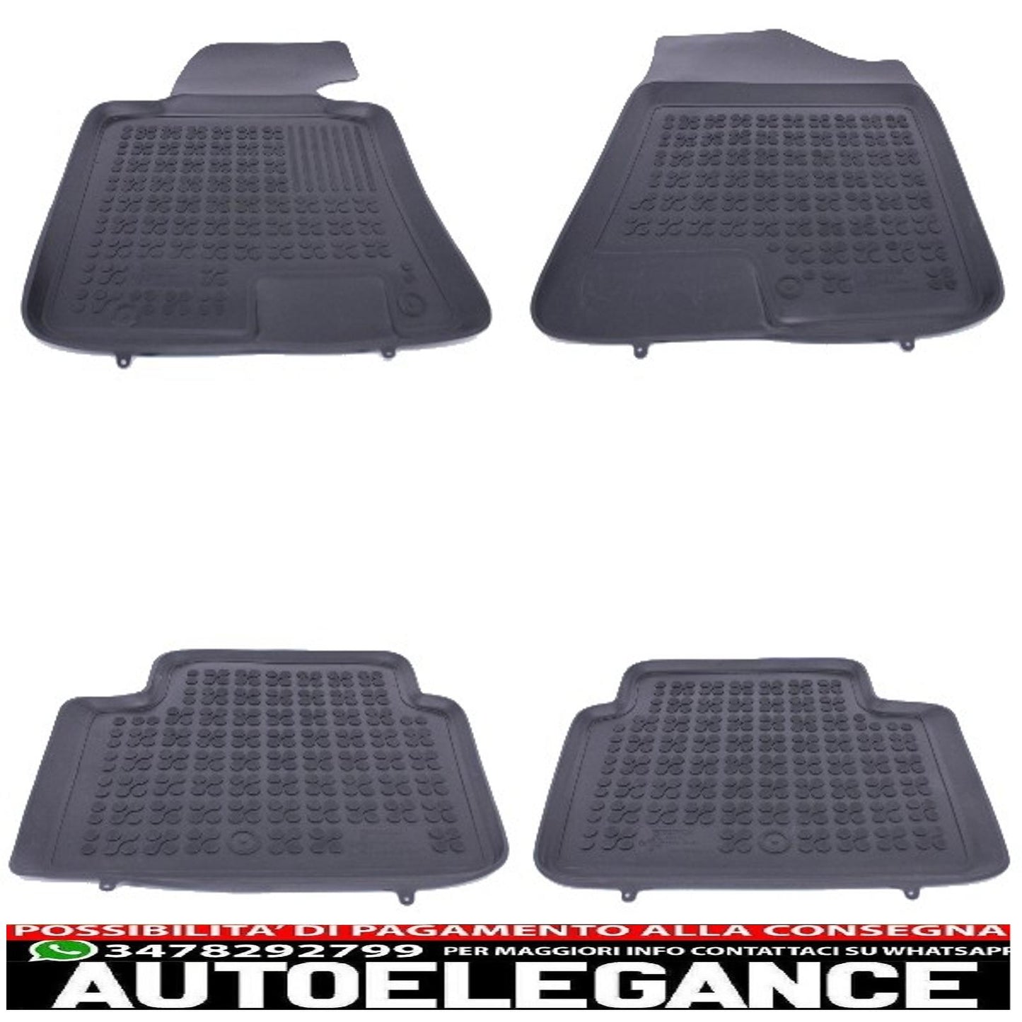 Black rubber mat for hyundai i30 ii hatchback wagon 2012+, fit for kia cee'd ii hatchback wagon 2012-2018, procee'd 2013-2018