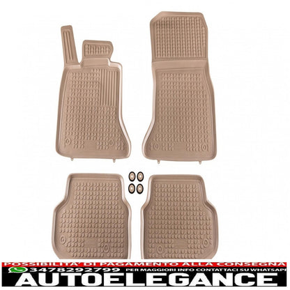 Beige rubber mat suitable for bmw 5 series f10 f11 (2010-2013) sedan touring