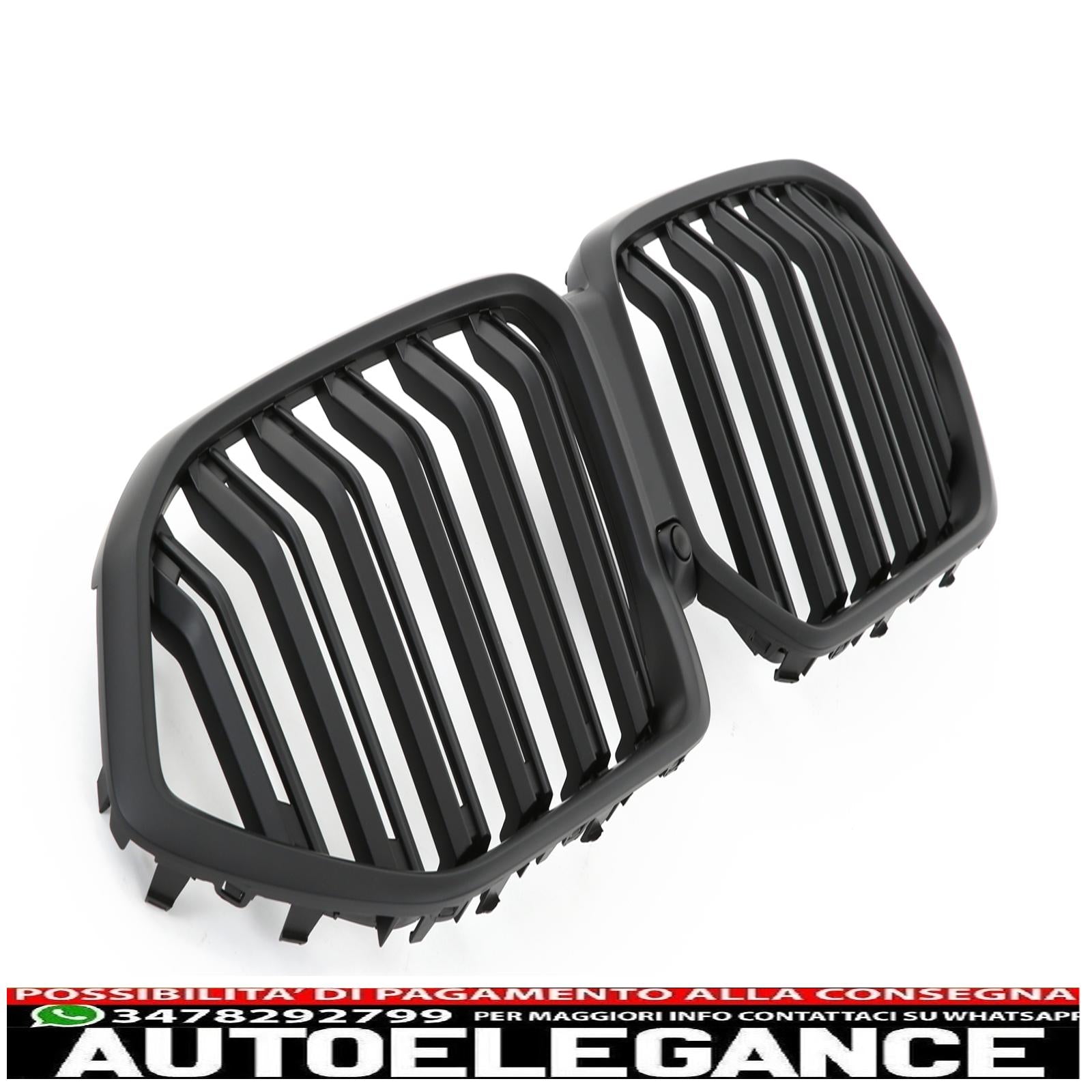adatto per bmw x6 g06 griglia radiatore doppia barra nero opaco-mostra il titolo originaletesto originalepasst für bmw x6 g06 kühlergrill doppelsteg matt  schwarz AUTOELEGANCERICAMBI