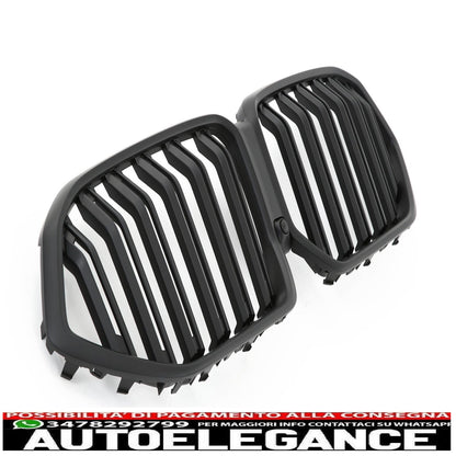 adatto per bmw x6 g06 griglia radiatore doppia barra nero opaco-mostra il titolo originaletesto originalepasst für bmw x6 g06 kühlergrill doppelsteg matt  schwarz AUTOELEGANCERICAMBI