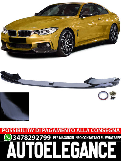 Aftermarket Glossy Front Lip Spoiler Compatible with BMW 4 Series F32 F33 F36 from 2013 