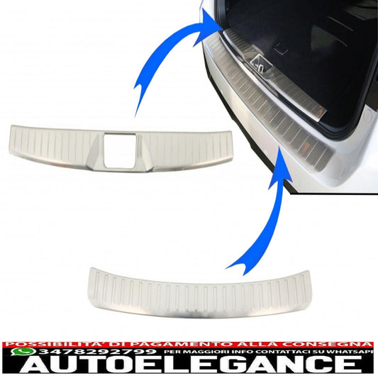 kit protezione paraurti posteriore battitacco pedana copertura in alluminio adatto per subaru outback (2015-05.2019)