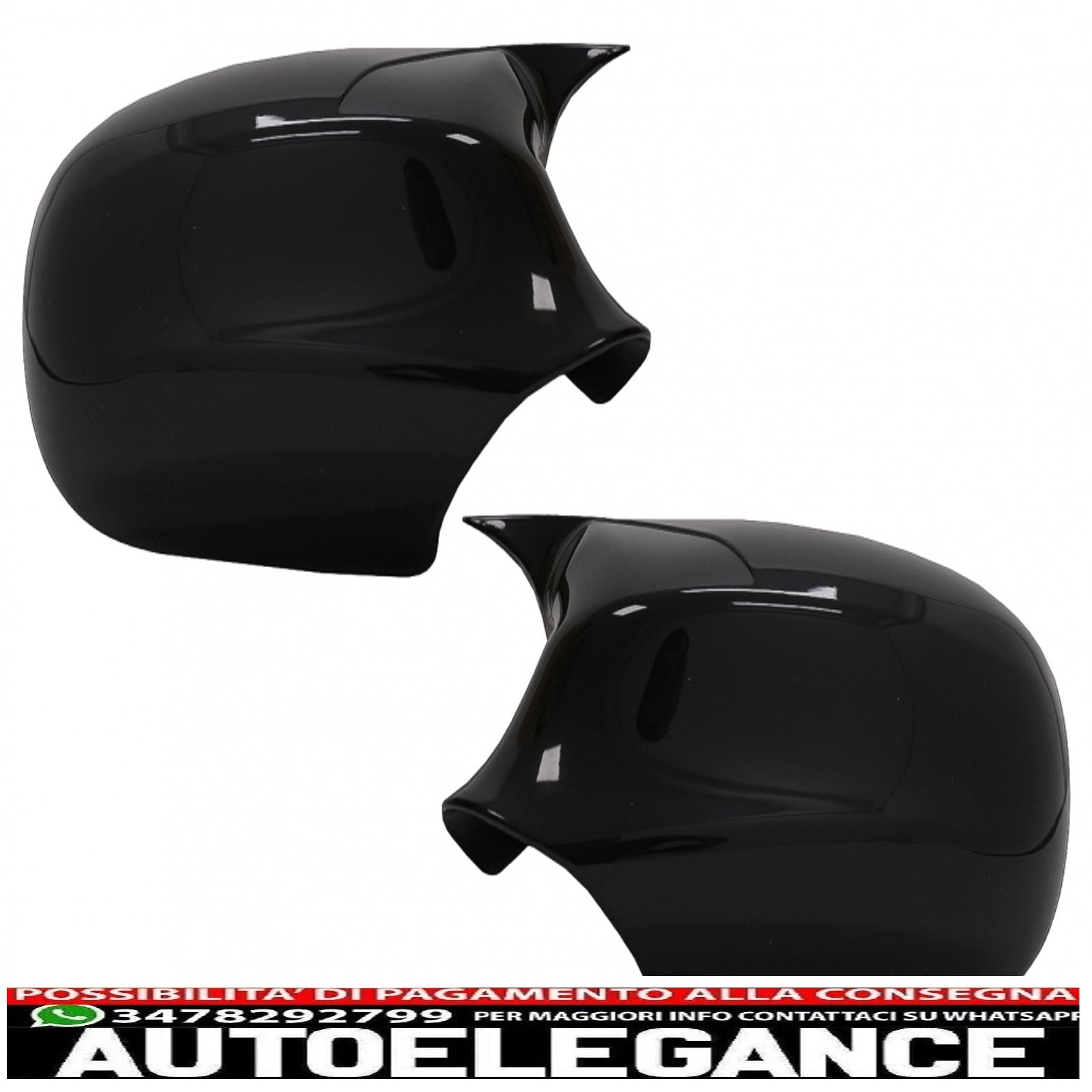 Calotte specchietti adatte per bmw serie 3 e90 e91 lci (2008-2011) m sport design nero lucido AUTOELEGANCERICAMBI