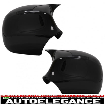 Calotte specchietti adatte per bmw serie 3 e90 e91 lci (2008-2011) m sport design nero lucido AUTOELEGANCERICAMBI