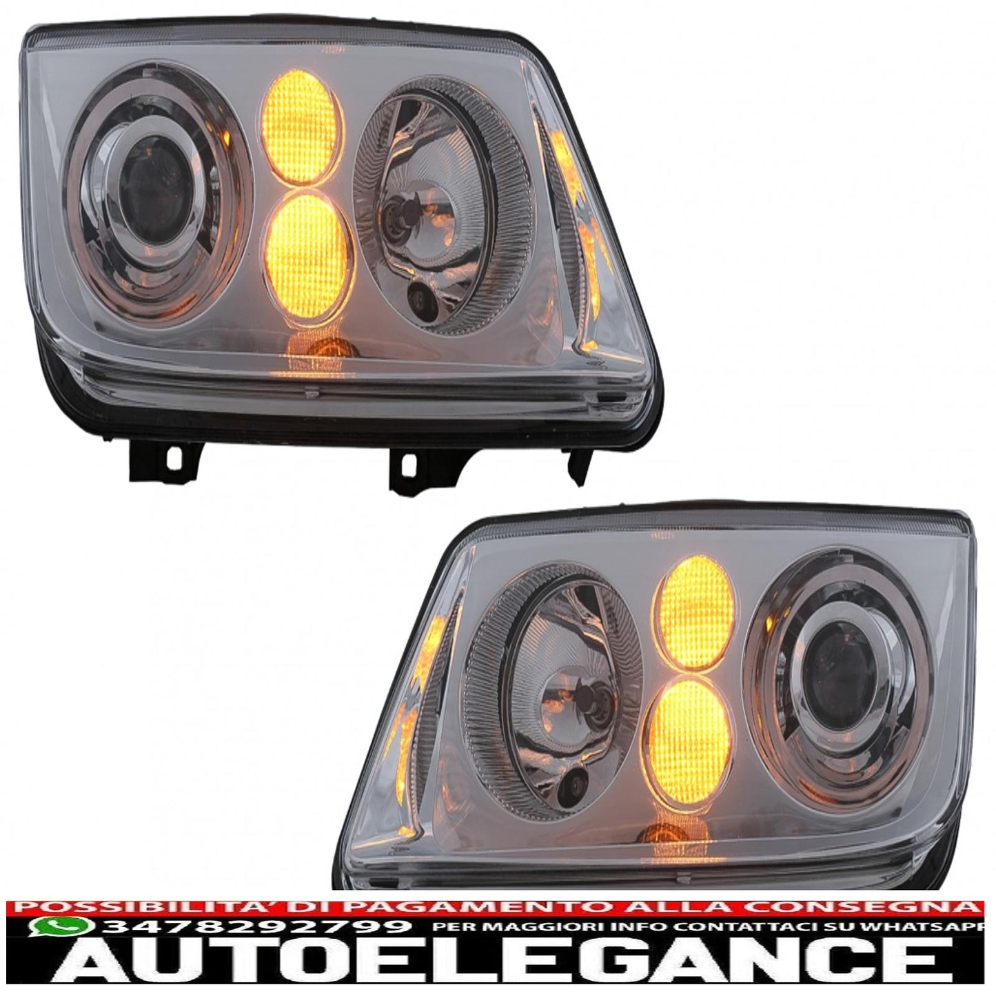 headlights suitable for vw bora (09.1998-07.2005) chrome