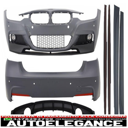 complete body kit suitable for bmw 3 series f30 (2011-2014) and f30 lci facelift (2015 onwards) m-performance design double outlet single exhaust