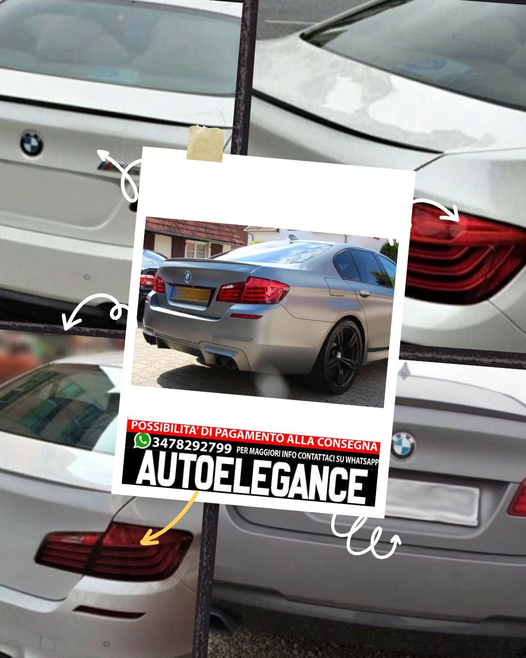 SPOILER suitable for BMW 5 F10 2010-2017