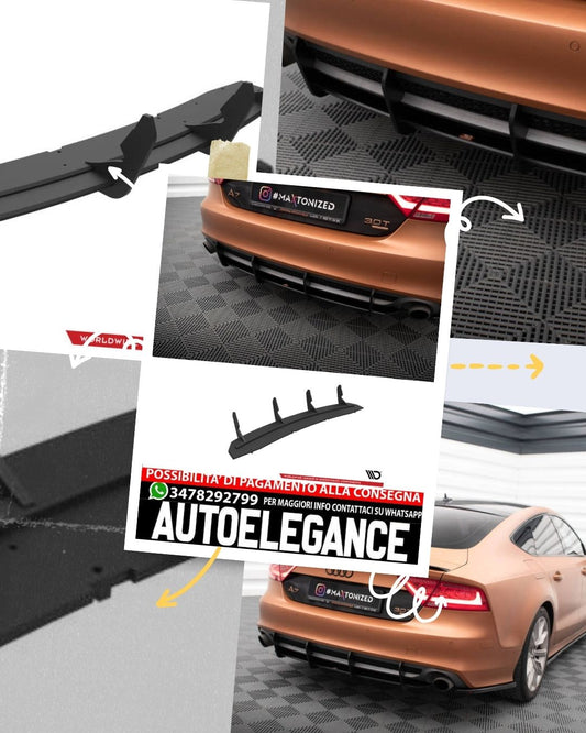 STREET PRO DIFFUSORE POSTERIORE ADATTO PER AUDI A7 C7 (2010 - 2014)