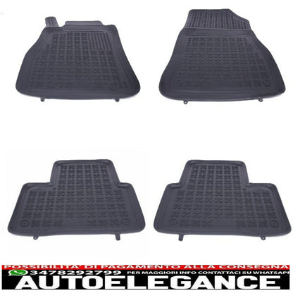 Black rubber mat suitable for Nissan Juke 2010-2019