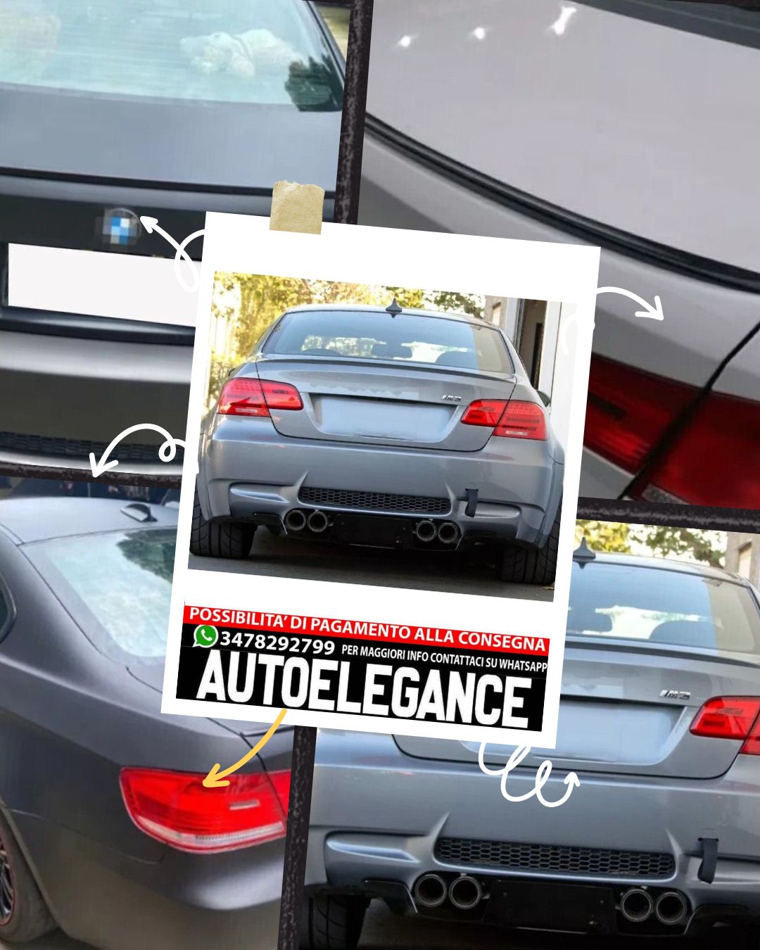 SPOILER personalizzato per BMW 3 E92 E93 2006-2013