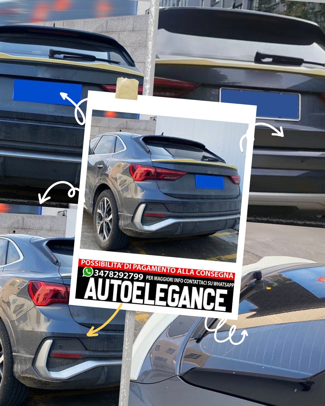 SPOILER suitable for AUDI Q3 II Sportback 2019+