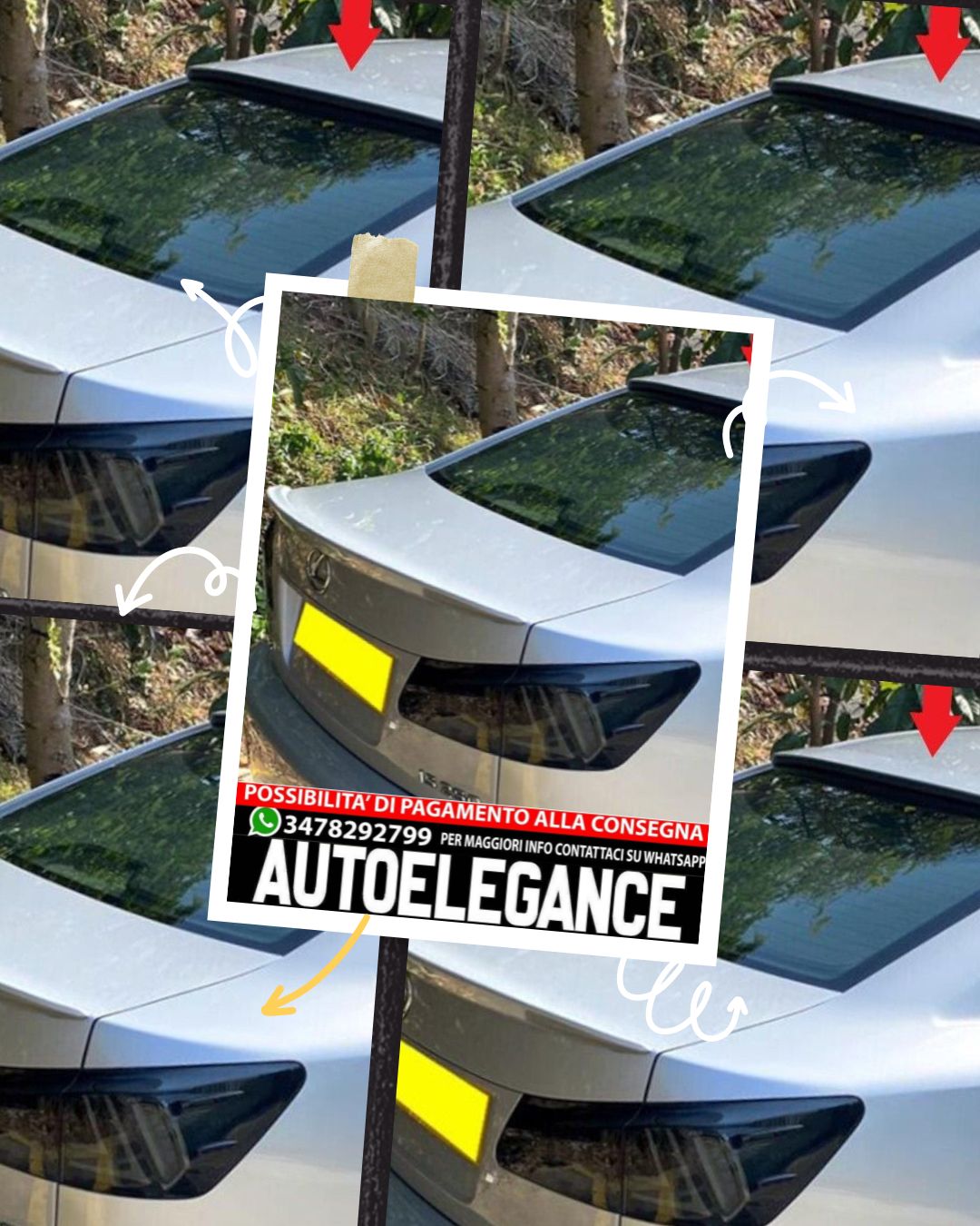 SPOILER suitable for Lexus IS II sedan 2005-2013