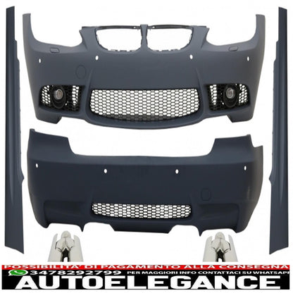 complete body kit with exhaust tips suitable for bmw 3 series e92 e93 (2006-2009) non-lci coupe cabrio m3 design