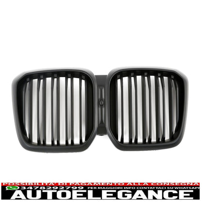 For BMW X3 X4 G01 G02 LCI radiator grille matt black