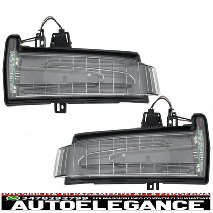 Mirror Indicator, Turn Signal Light, Lamp Suitable for Mercedes A-Class W176 B-Class W246 C-Class W204 CLS W218 E-Class W212 S-Class W221 Facelift Look