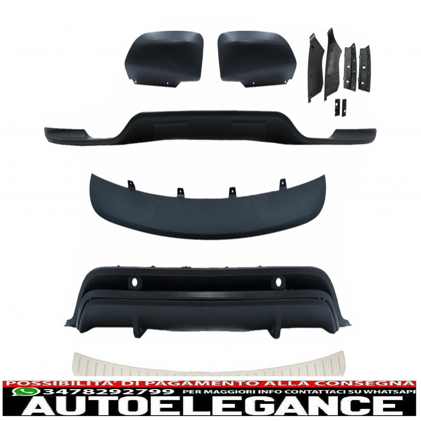 aerodynamic body kit suitable for bmw x5 e70 lci (2011-2013) with rear bumper protection door sill step cover in aluminum