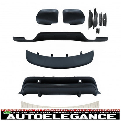 aerodynamic body kit suitable for bmw x5 e70 lci (2011-2013) with rear bumper protection door sill step cover in aluminum