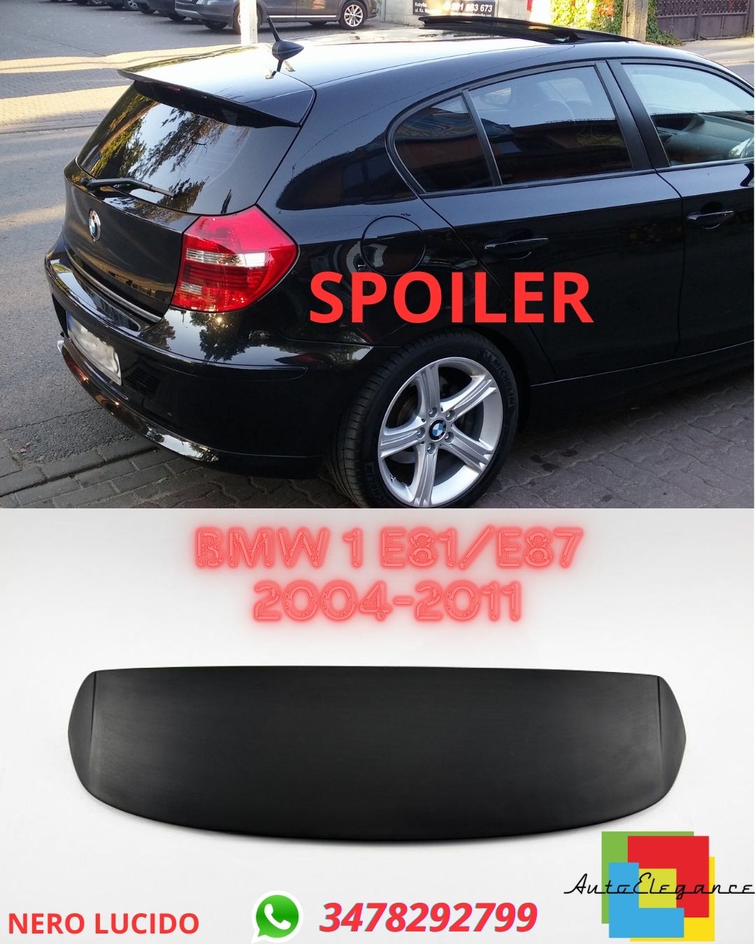✨✨ SPOILER ADATTO PER BMW 1 E81/E87 2004-2011✨✨