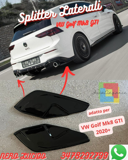 ✨Splitter FOR VW Golf Mk8 GTI 2020+ (2 Pcs) ✨ 