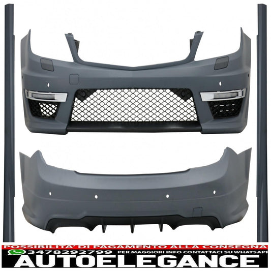 kit carrozzeria completo adatto per mercedes classe c c204 coupé (2011-2015) design c63