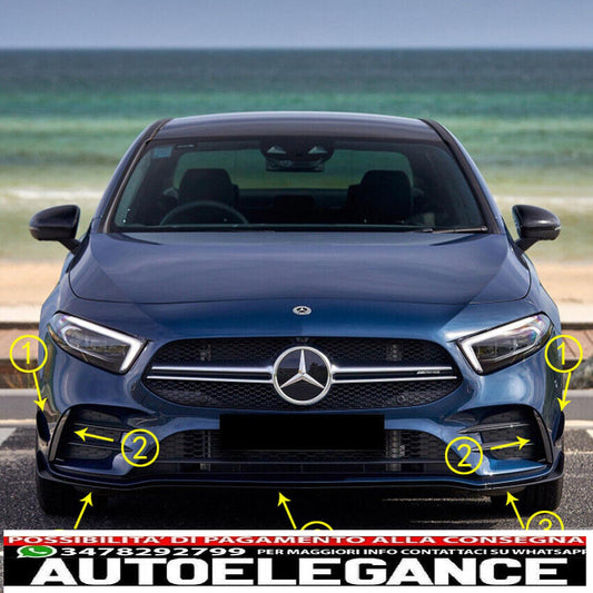 front spoiler front spoiler suitable for mercedes w177 a-class amg line + a35 - show original titleoriginal textfrontspoiler front spoiler fits for mercedes w177 a-class amg line + a35