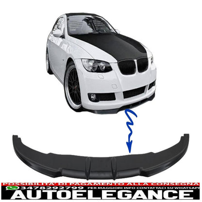 Front bumper spoiler suitable for bmw 3 series e92 coupe e93 cabrio (2006-2009) 