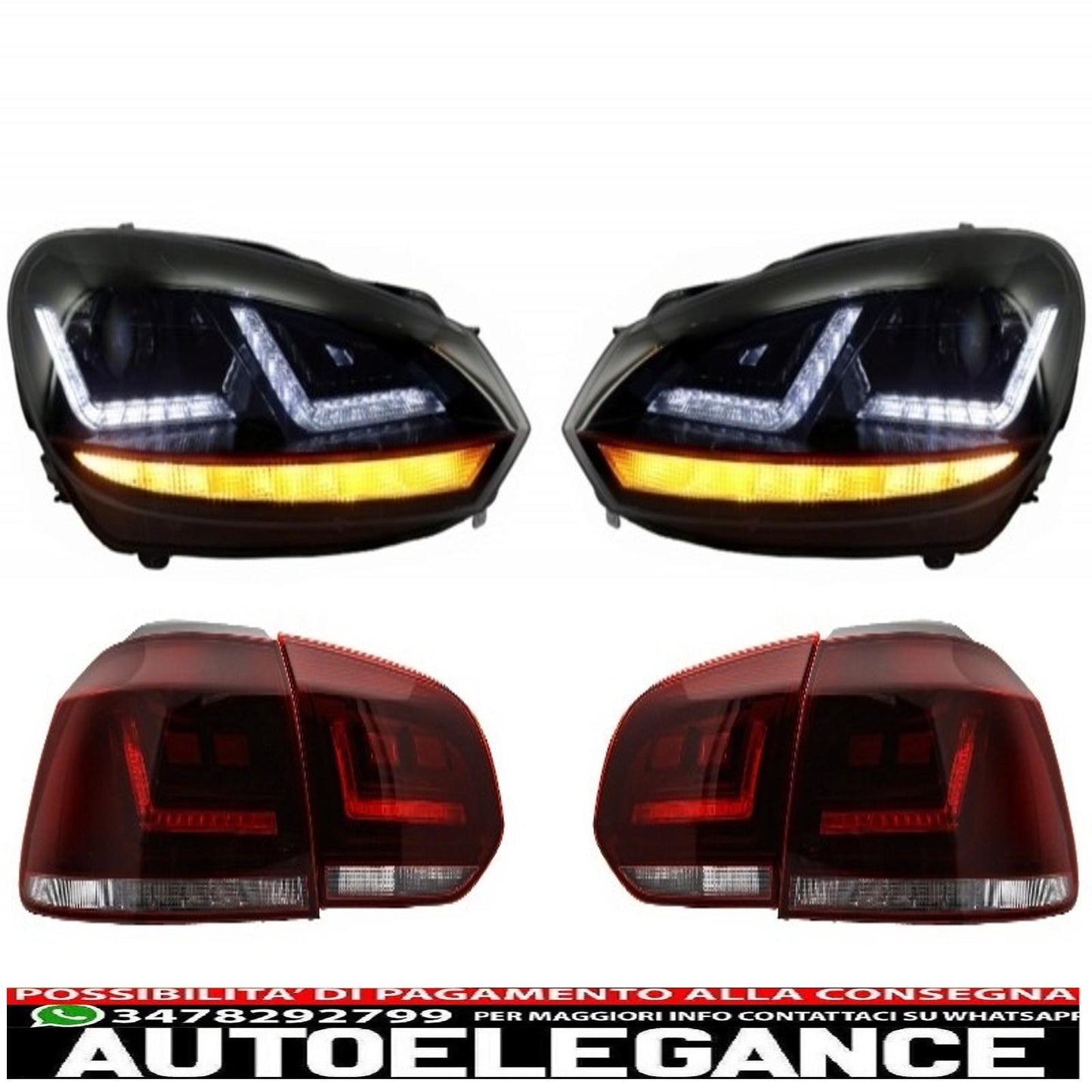 Osram Ledriving fanale posteriore a LED con fari allo xeno adatti per vw golf 6 vi (2008-2012) luci di svolta sequenziali dinamiche