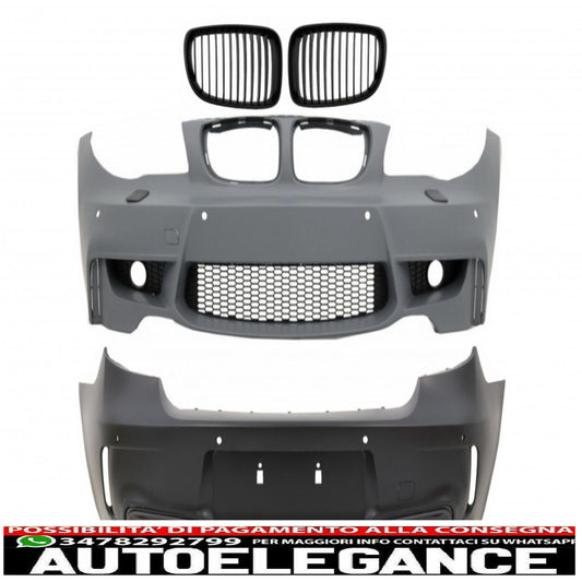 kit carrozzeria adatto per bmw serie 1 e81 e87 hatchback (2004-2011) design 1m con pdc