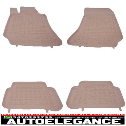 Beige rubber mat suitable for mercedes e class w212 2009-2016