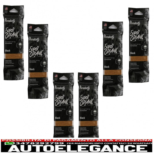 paradise fresh air super biologico extra forte deodorante sottosedile nero