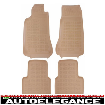 Beige rubber mat suitable for Mercedes A-Class W176 (2012-2018) Gla X156 (2013-)