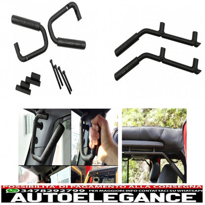 pacchetto maniglia anteriore e posteriore adatto per jeep wrangler iii suv jk (2007-2017)