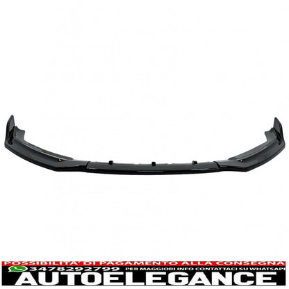Additional front bumper spoiler suitable for audi a5 f5 (2017-2019) piano black