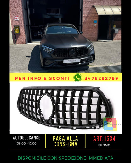 🔥GRIGLIA PER MERCEDES BENZ GLC SUV X254 C254 COUPE 2022+ AMG LOOK GT NERA🔥