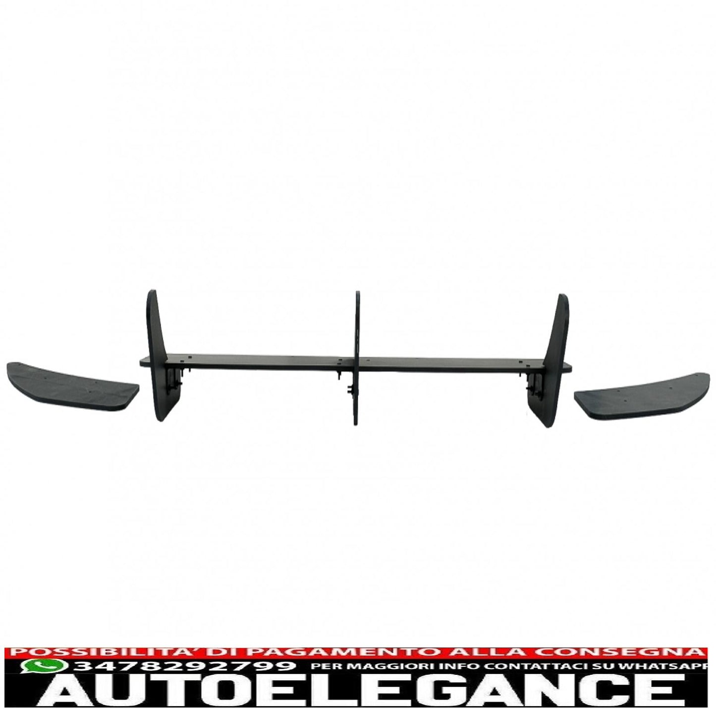 estensione paraurti posteriore per diffusore e splitter laterali adatta per vw golf 7 vii r (2013-2016)