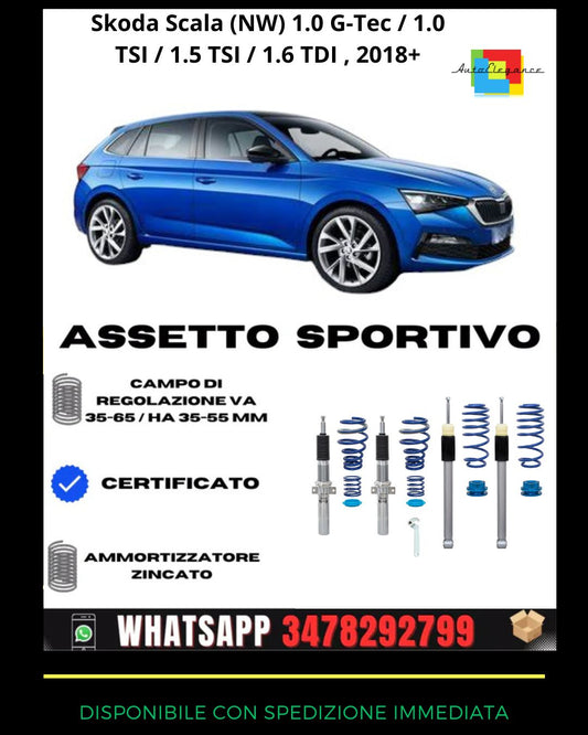 🔥Assetto sportivo adatto per Skoda Scala NW 1.0 G-Tec 1.0/ 1.5/1.6 TSI 18+🔥