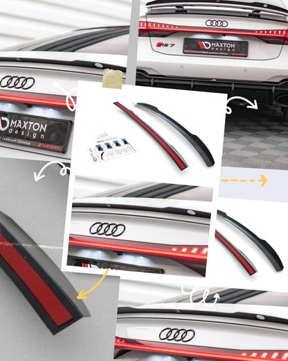 SPOILER CAP adatto compatibile per AUDI A7 C8 / C8 S-LINE / S7 C8 / RS7 C8