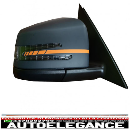 Orange matt adhesive mirror suitable for mercedes coupe c238 abcs class cla gla cls glk w246 w204 w176 w117 w212 w207 w218 x156 x204 w221
