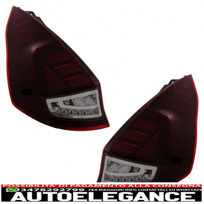 osram ledriving full led rear lights suitable for ford fiesta mk7.5 facelift (2013-2017) dynamic sequential cornering lights black edition