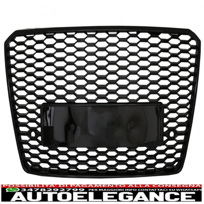 griglia anteriore adatta per audi a8 d4 facelift (2014-2017) rs8 design pianoforte nero